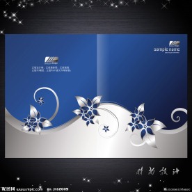 画册封面设计 花纹背景画册封面