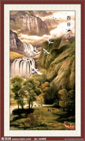 国画山水画 山水国画