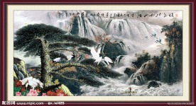 国画 松鹤图 松鹤延年