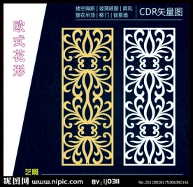 欧式雕刻花形 雕刻图案