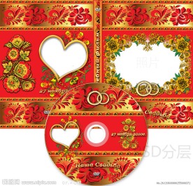 婚庆婚礼DVD光盘和光盘盒设计