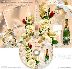 婚庆婚礼DVD光盘和光盘盒设计