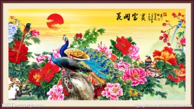 丹凤朝阳 花开富贵