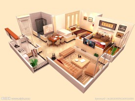 3D户型效果图