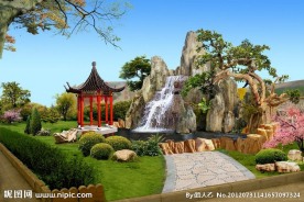 假山盆景效果图