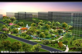 居住区鸟瞰效果图景观