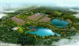 度假山庄规划鸟瞰图