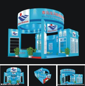 展台搭建设计(3D设计模型)展示模型