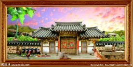 自然风景 农村风情 农家小院