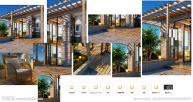 黄昏屋顶花园全套模型 含材质