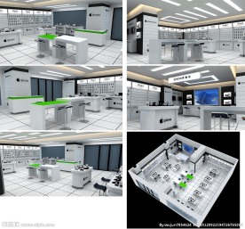 苹果专卖店3ds max三维场景