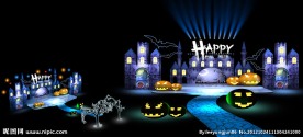 万圣节舞台设计