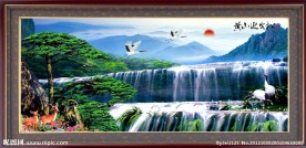 巨幅山水画