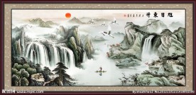 巨幅山水画
