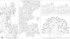 工艺玻璃牡丹花