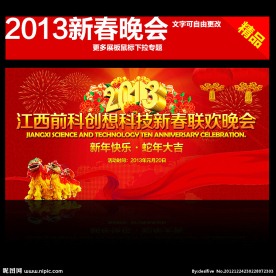 2013春节晚会背景板