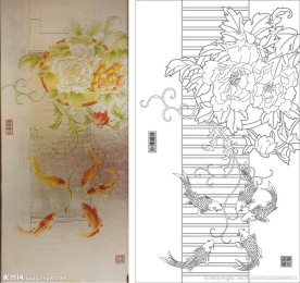 富贵平安 牡丹鱼