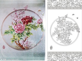 富贵佳人 牡丹 蝴蝶