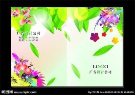 青翠绿叶子 画册封面