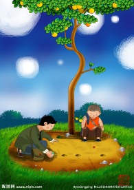 童年之弹蛋珠插画