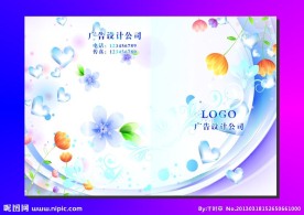 亮蓝鲜花丽影 画册封面