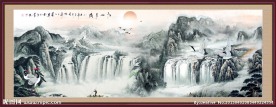 巨幅山水画