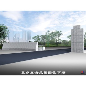 大理石大门效果图