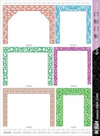 电视背景墙门楣雕花