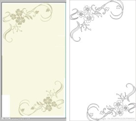 欧式花 线条图 角花