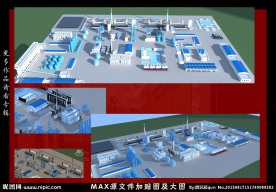 焦煤厂规划效果图