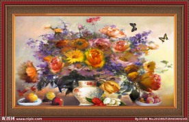 花卉油画