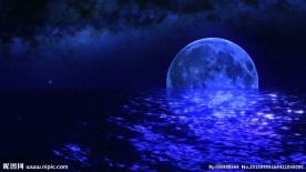 蔚蓝月亮中秋视频素材