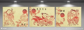 古典装饰画墙画壁画