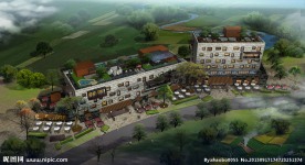 乡村会所鸟瞰图