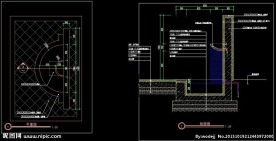 别墅花园入口水景墙施