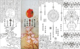 艺术玻璃玉兰家