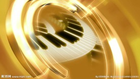 金光环绕弧形键盘视频