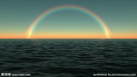 海上彩虹滔滔海水视频