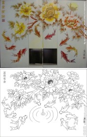 富贵有余 牡丹花 九