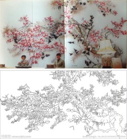 树 枫叶 玉兰花