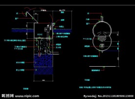 灌溉水龙头大样图