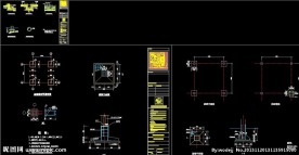 观景亭配筋结构布置详