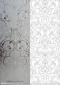 欧式花 线条花 抽象