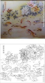 富贵有余 牡丹鱼