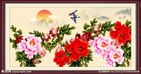 国画牡丹图