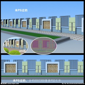 透视围墙(带贴图)