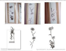 平开门图案 线条