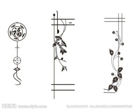 平开门图案 线条