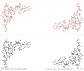欧式花 线条花 角花