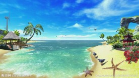 超美海滨风景视频